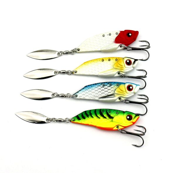 

5шт джиги рыболовные приманки тонущий vib приманки металлические ложки микро джиг приманки 6см-20гр