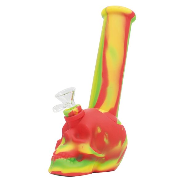 Raffreddare pipe ad acqua per fumare bong in silicone per narghilè dab rig resistenti al calore per erba secca di tabacco