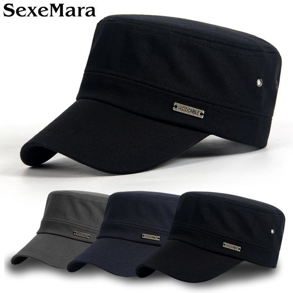 

men spring summer flat army caps outdoors casual peaked baseball hat, Blue;gray
