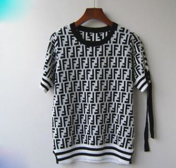 

новые женские свитера пуловер F письмо осень и зима качество вязание блузки свите