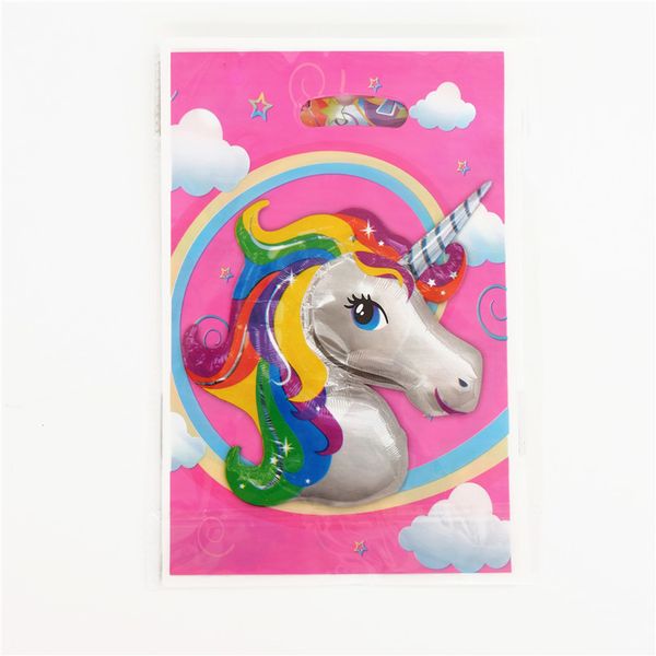 

108*180cm unicorn tablecloth disposable cartoon theme tablecover birthday party supplies baby shower kids favor