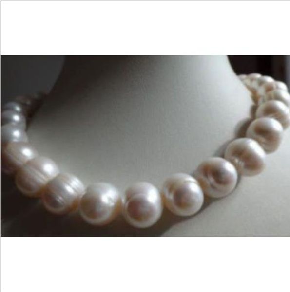 

new very fashion 14-15mm south sea white baroque pearls necklace 18" 14k yellow gol, Silver