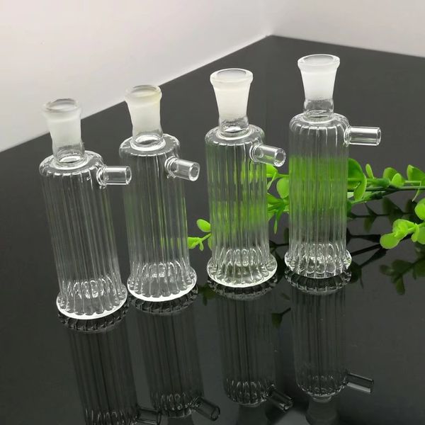 Mini-Streifenglasfilter oder -pfeife Großhandel Glasbongs Ölbrenner Glas Wasserpfeifen Bohrinseln Rauchen kostenlos