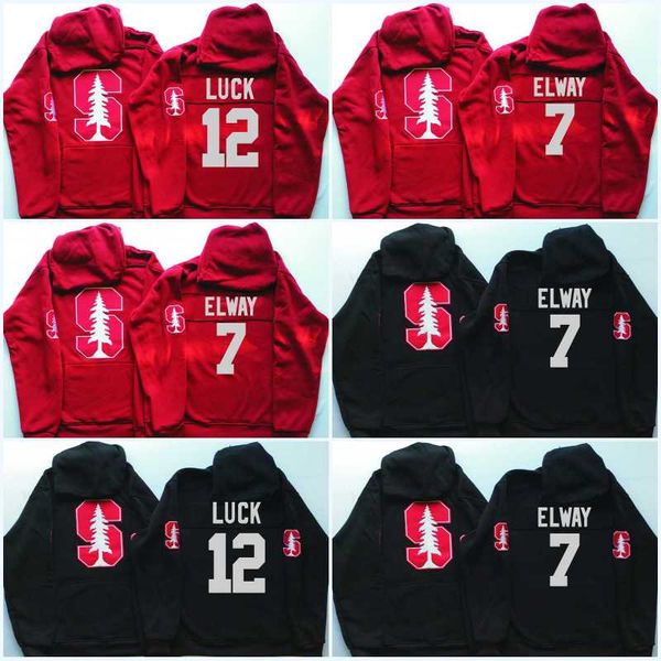 

Men Stanford Cardinals Jersey 12 Andrew Luck 7 John Elway Hockey Jerseys Hoodies Sweatshirts High Quality Free Shipping