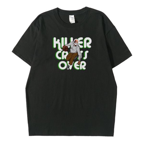 Acquista Kyrie Irving Uncle Drew T Shirt Da Uomo Top Fashion Manica Corta Top Da Uomo Tshirt Allentato Casual Tee Hip Hop Top Divertente Lettera T ...