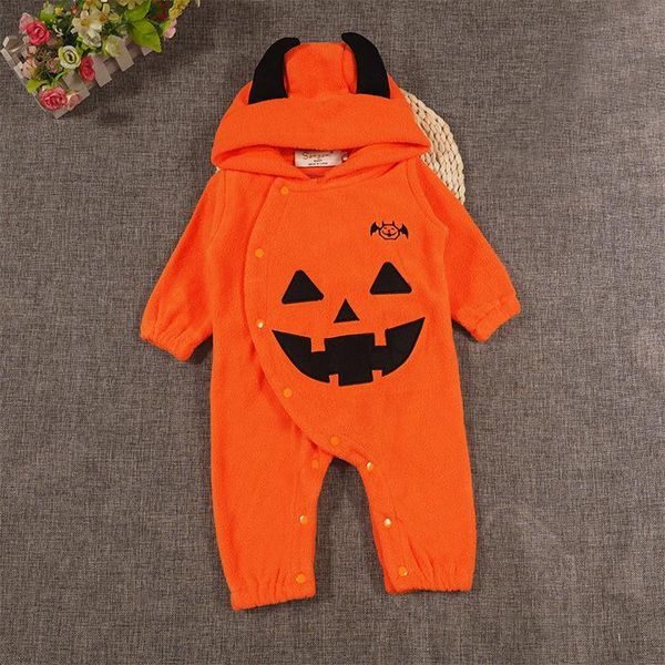 

newborn baby pumpkin jumpsuits kawaii pumpkin rompers baby boy girl children's halloween clothing set for kids gift, Blue