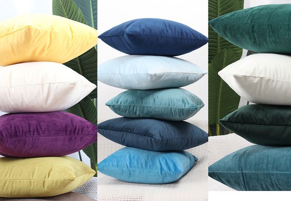 

простые наволочки стул solid color управление velvet наволочки invisible zipper главная декоративные подушки чехлы bh18038