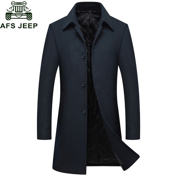

new winter coat men's trench coat for men overcoat woolen abrigo hombre solid x-long men windbreaker trench male -3xl, Tan;black