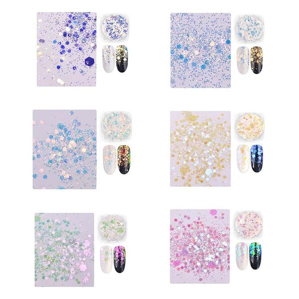 

1 bottle shining gold silver nail glitter powder dust 3d sequins for nail art dust flakes decorations uv gel polish tips, Silver;gold