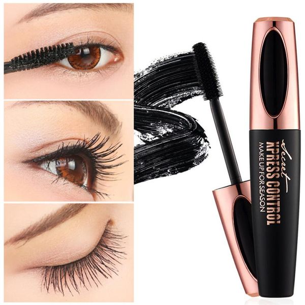 

2018 new long curling mascara makeup eyelash black waterproof fiber mascara eye lashes makeup 4d silk fiber lash mascara