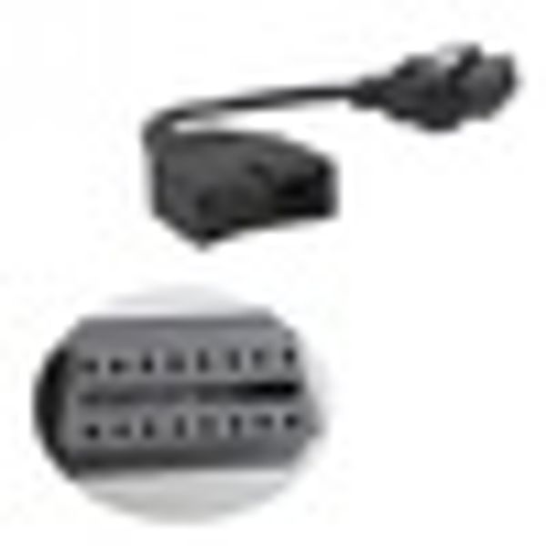 

universal 12 pin obd1 to 16 pin obd2 converter adapter cable for diagnostic scanner