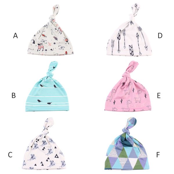 

6pcs baby hats boys girls cap toddler beanies lovely design hat kids child infant hat caps for 0-6 month children mz08, Yellow