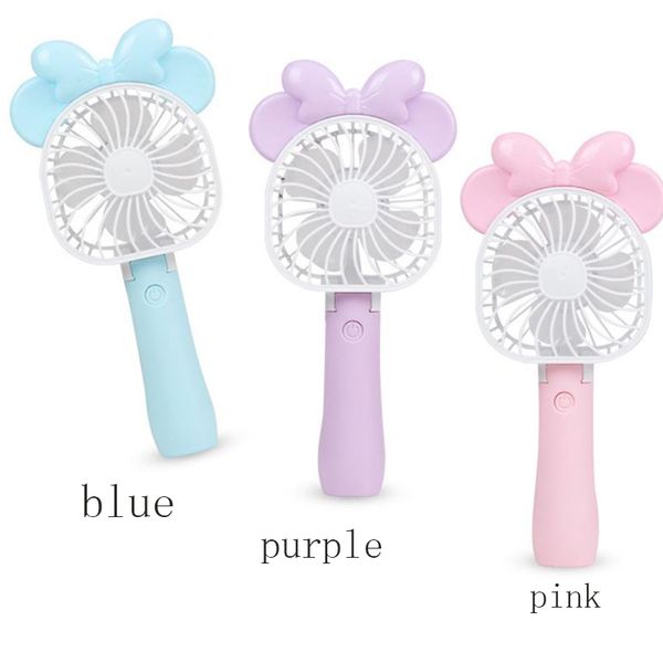 

Mini Folding Portable Fan Cartoon Cat USB Rechargeable Foldable Handheld Summer Air Cooler Cooling Fan Portable Fan Kids Toys 2018 hot sell