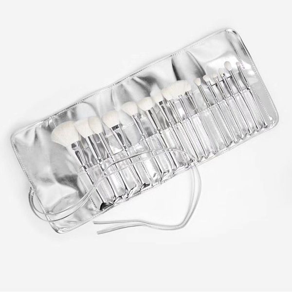 

Bru h et ilver bru h 16pc et with a bag gift for 2018 new year and valentine day