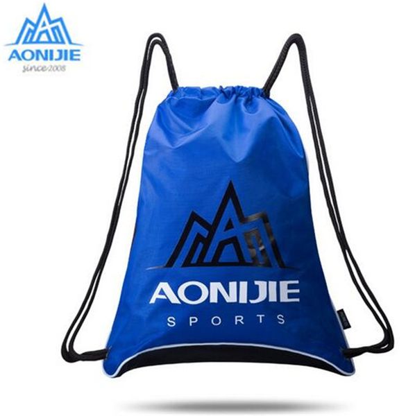 

aonijie waterproof drawstring backpacks sports pattern travel softback man women running bag shoulder pack drawstring bag