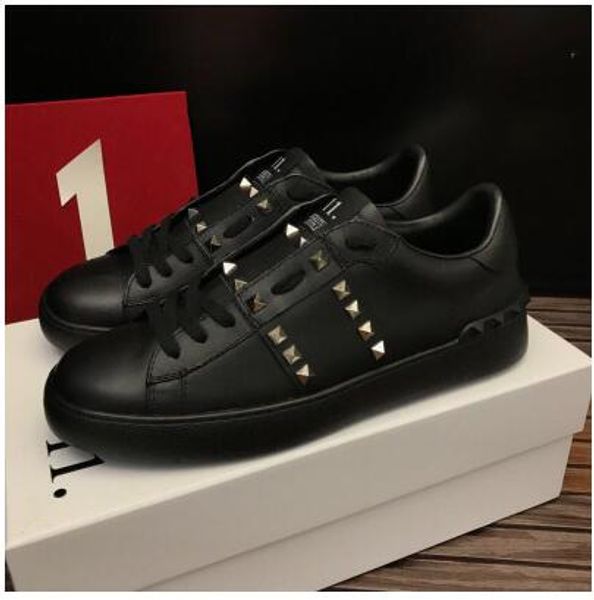 

Размер 35-45 женщин Мужская повседневная обувь камуфляж подлинной кожи зашнуровать пару обуви роскошный бренд унисекс заклепки плоские туфли 5140