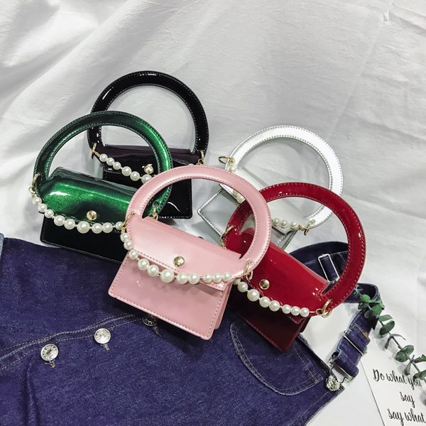 2018 новые детские сумки мода жемчужина дизайн детей мини-кошельки сумки на ремне подростки девочек мессенджер сумки милые рождественские подарки для детей