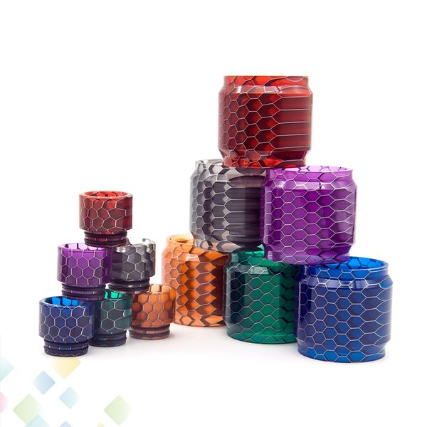 

Snakeskin Resin Kit Replacement Honeycomb Cobra Grid Tube and Drip Tip Fit TFV12 TFV8 Big Baby FireLuke Resa Prince Valyrian DHL Free