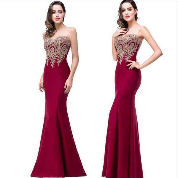 

Robe de Soiree Longue Sexy Backless Red Mermaid Lace Evening Dress Long Cheap Appliques Evening Gowns Vestido de Festa