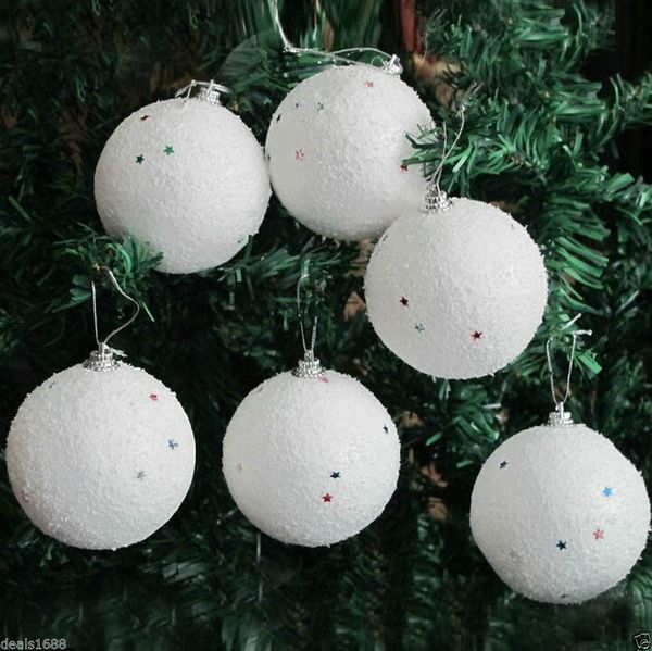 

12pcs christmas snowball balls party ornaments xmas tree hanging decoration decor #251