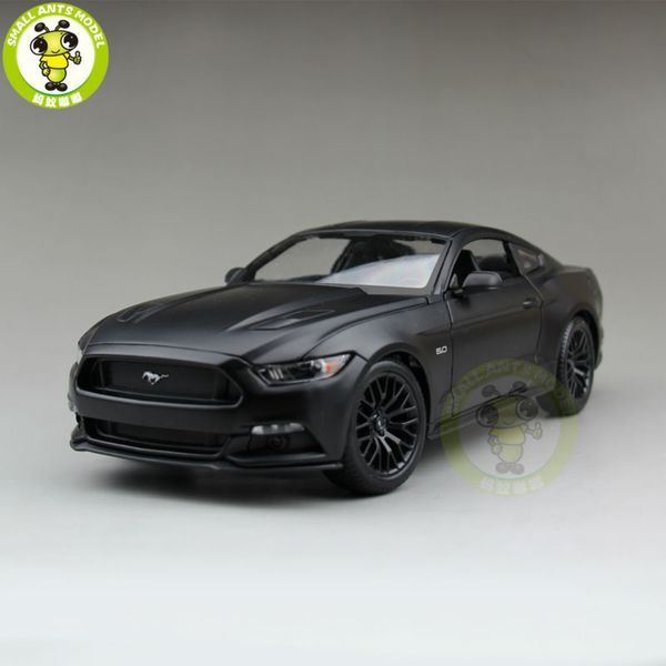 

1:18 2015 ford mustang gt 5.0 diecast car model for gifts collection hobby mae black maisto