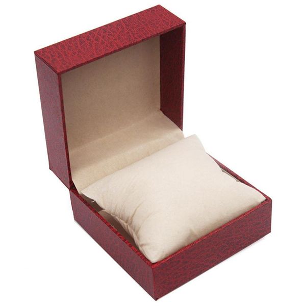 

litchi bead clamshell pu watch box 97*97*60mm, 3color, Black;blue