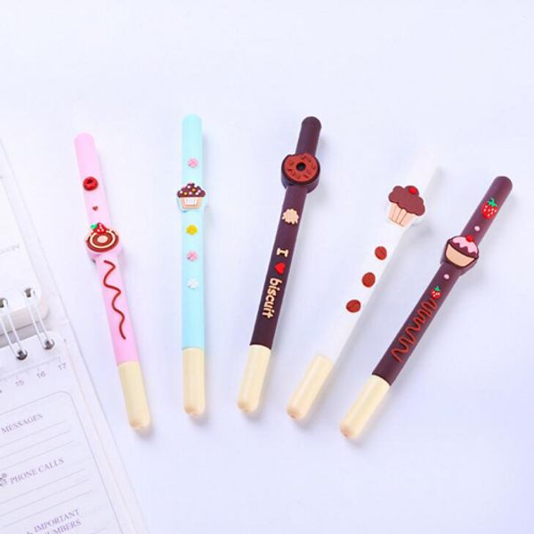 

20pcs/lot cute dessert series gel ink pens donuts style stationery writing pen office school supplies girl gift (-2980