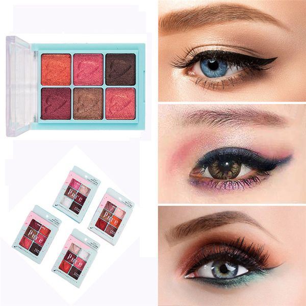 

6 colors eyeshadow cosmetic matte eyeshadow cream makeup palette shimmer set maquiagem completa #by