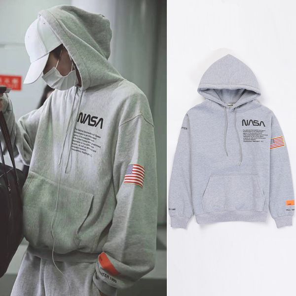 

Heron pre ton na a hoodie fa hion over ize pullover hoodie men women hip hop treetwear gray ca ual hooded weat hirt coat yjh1124