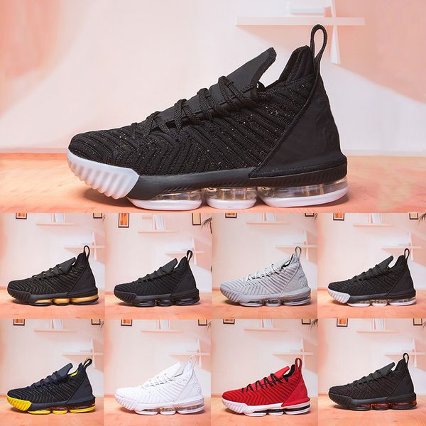 

wholesale new 16 16s mens basketball shoes all black white wine red yellow gold wolf grey mens athletic sports sneakers shoes 7-12