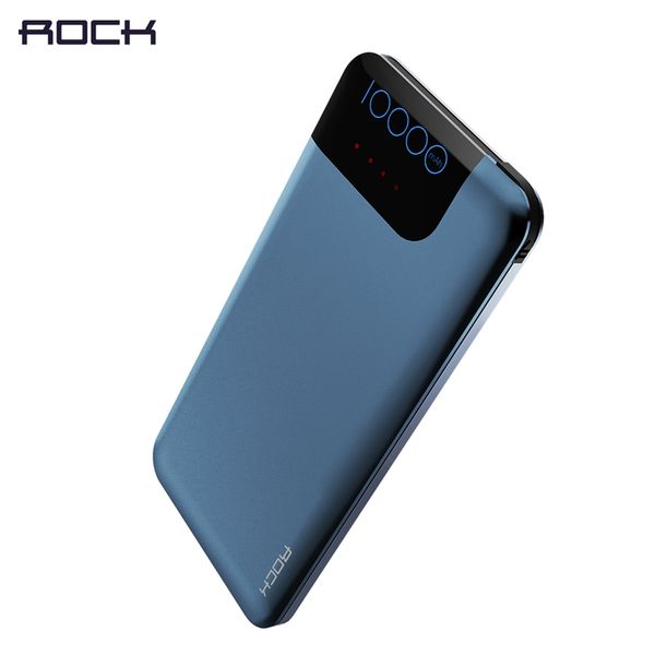 

Rock fa t charge qc 3 0 10000 mah power bank 18w type c pd port fa t charging external battery charger