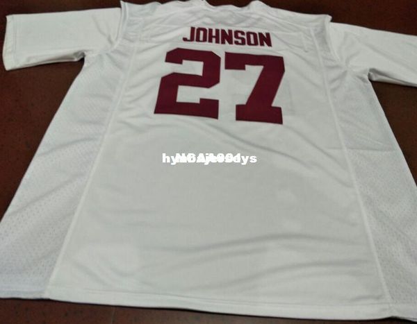

men #27 austin johnson alabama crimson tide red black white college jersey or custom any name or number jersey, Black;red