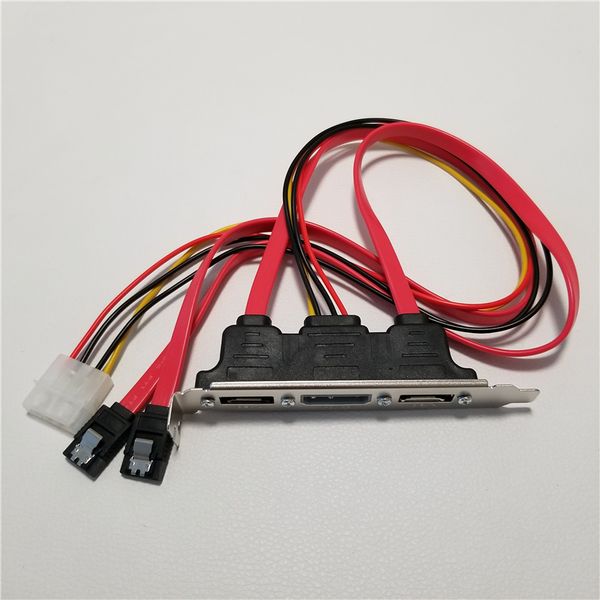 

SATA to eSATA with 4Pin IDE Molex Power Supply Socket Adapter Converter Card Full-Height Profile For External Hard Drive