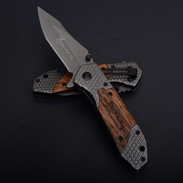 

Outdoor Tool Browning X66-1 Folding Pocket Knife Flipper Assisted Opening Folder 8.66" 5cr15mov 58HRC Blade Christmas Gift Knives P484F