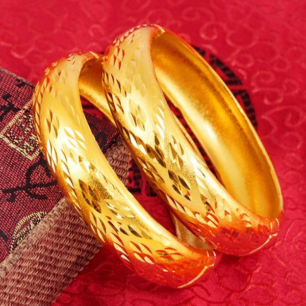 

1 piece womens wedding bridal bangle bracelet dubai gold color bangle jewelry african arab thick jewelry, Black