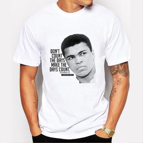 

wholesale-muhammad ali greatest of all time t-shirt american classics tee greatest boxer mma t shirts factory direct sales 80-8#, White;black