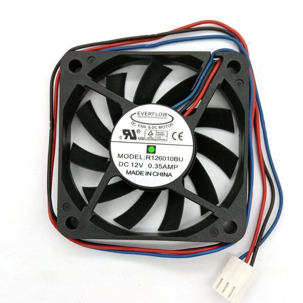 Orijinal Everflow R126010BU DC12V 0.35A 60x60x10mm 3lines Bilgisayar Soğutma Fanı