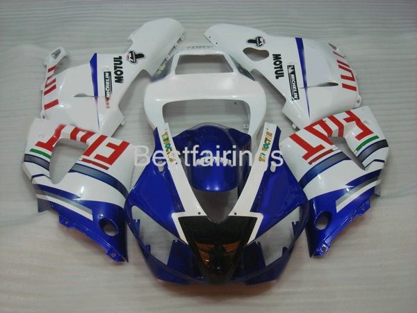 

7gifts fairing kit for yamaha r1 1998 1999 white blue fairings yzf r1 98 99 ba14
