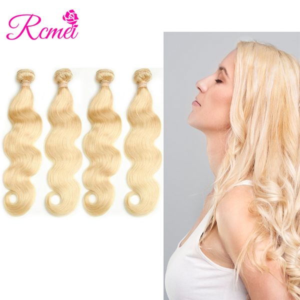 Rcmei Peruvian 613 Body Wave Blonde Hair Bundles 613 Remy Hair
