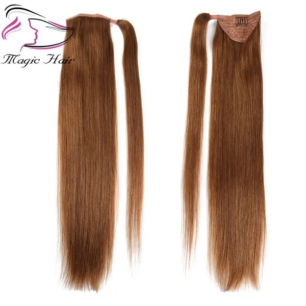 Evermagic Ponytail Human Hair Remy Straight European Ponytail Frisur 70g 100% Natürliche Haarspange in Erweiterungen