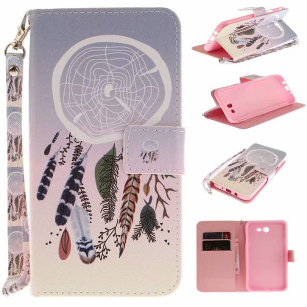 

flip wallet case for samsung galaxy j720 j7 2017 cases coque animal wolf tiger lion painted leather phone bags accessories cover