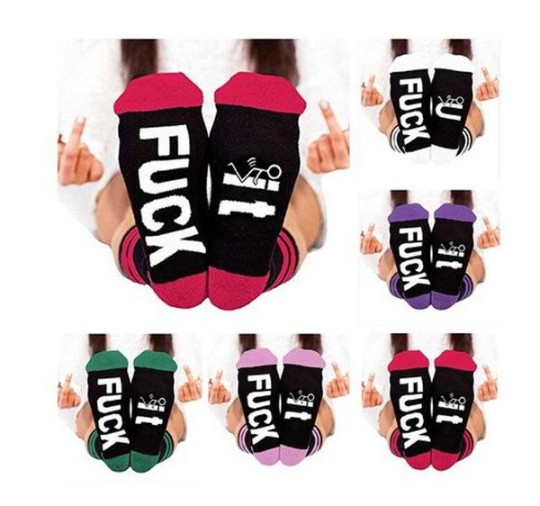 

Letter printed ock men women fa hion long ock cotton pandex funny cycling happy ock 12pair lot, Black