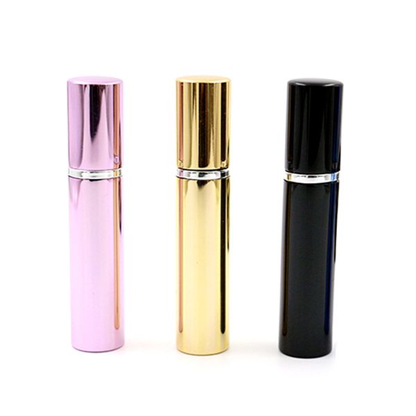 

7ml флакон духов алюминиевой труба яркие бутылки распылитель спрей путешествие стекло многоразовой бутылке 4 цвета главной fragrances