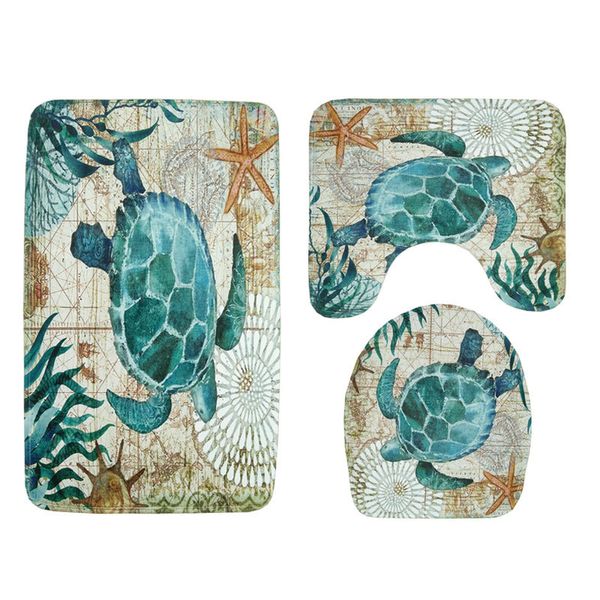 Octopus Sea Turtle Style Door Mat Floor Carpet For Living Room