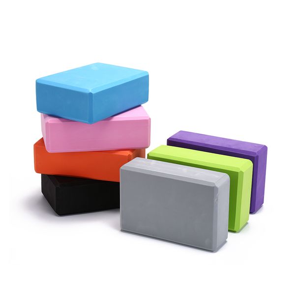 

1pcs eva yoga block brick pilates sports exercise gym foam workout stretching aid body shaping health training random whosesale