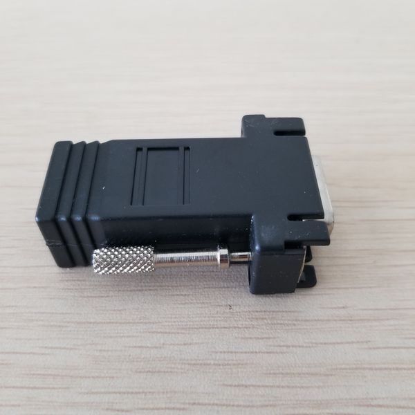 

rj45 female to vga male adapter network parallel connector black