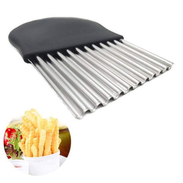

wavy crinkle cutting tool serrator salad chopping knife and vegetable french fry slicer steel steel knives for kitchen tools 50pcs tc181009