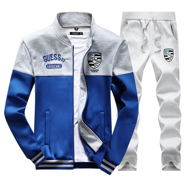 

Mens Tute 2016 Autunno Mens Di Marca Tute Imposta Jogger Куртка + брючный костюм Спортивный хип-хоп Felpe Sudadera