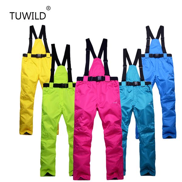 

tuwild outdoor sports men and women ski pants backless couple windproof waterproof ski pants winter warm