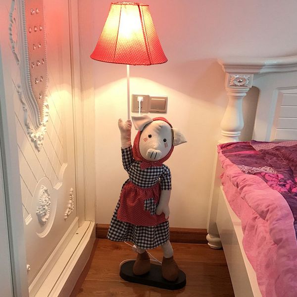 2020 Oovov Cute Miss Pig Kid S Room Floor Lamps Cartoon